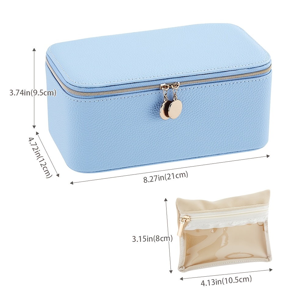 New Jewelry Box with 12 Storage Bags for Earrings and Rings